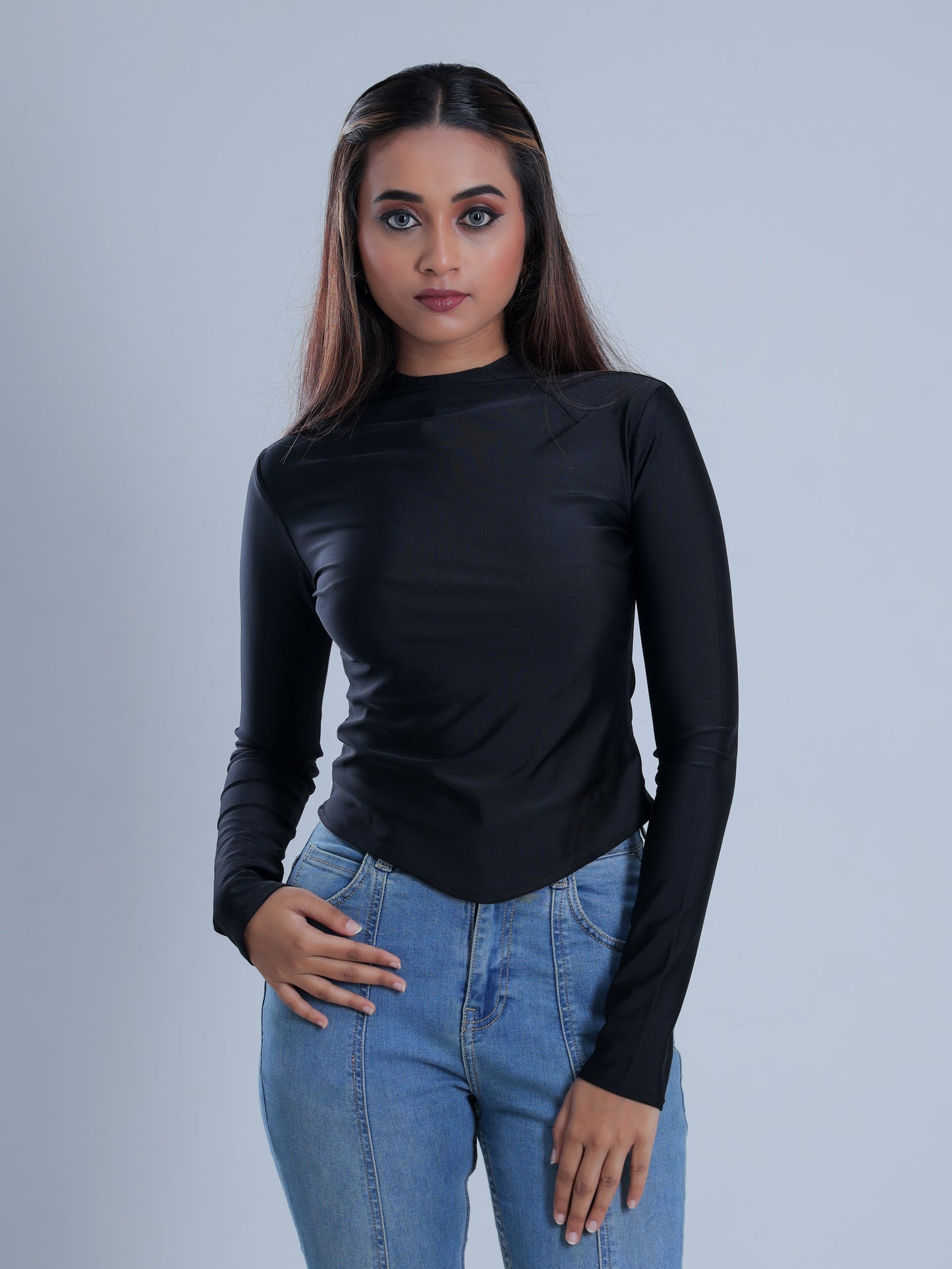 Obsidian Black Full Sleeve Top