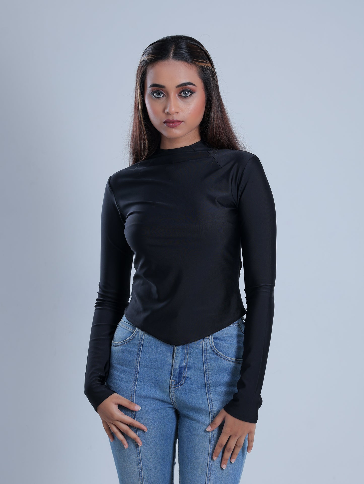 Obsidian Black Full Sleeve Top