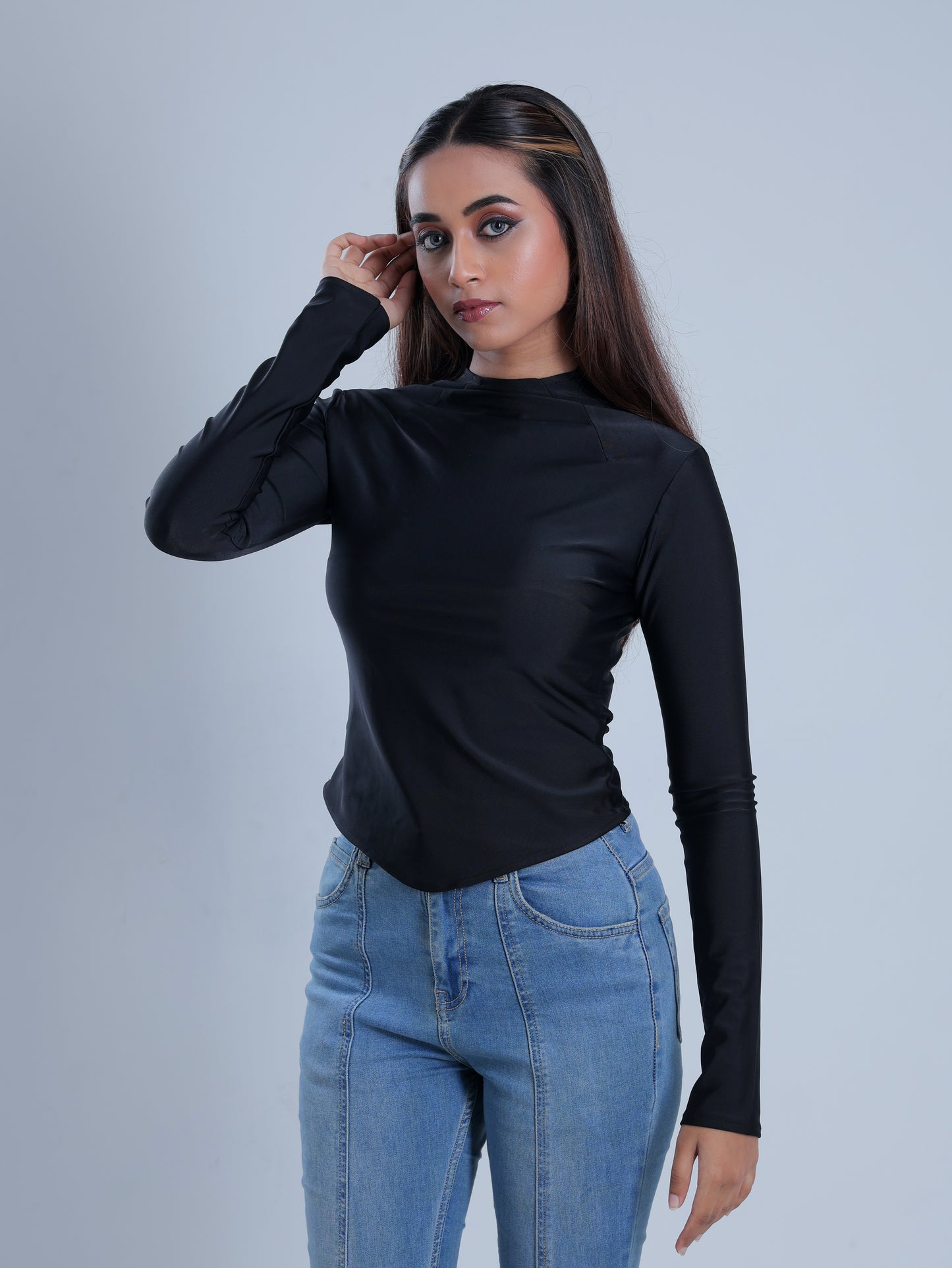 Obsidian Black Full Sleeve Top