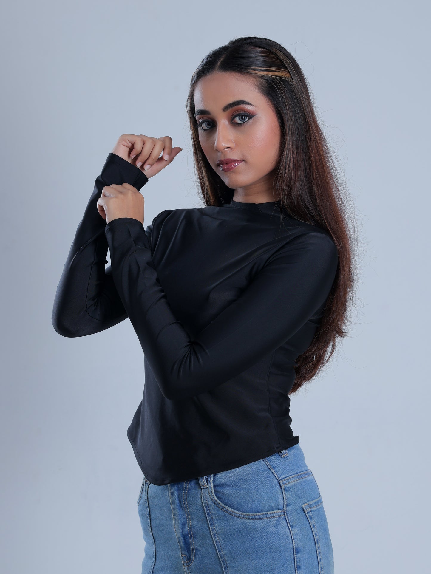 Obsidian Black Full Sleeve Top