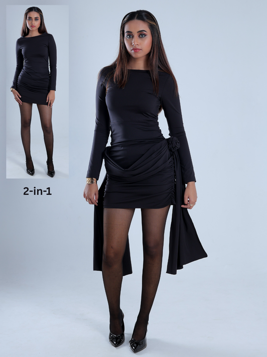 Draé Black Bodycon Dress